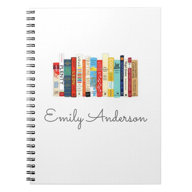 colourful books custom personalised bullet journal (Front)