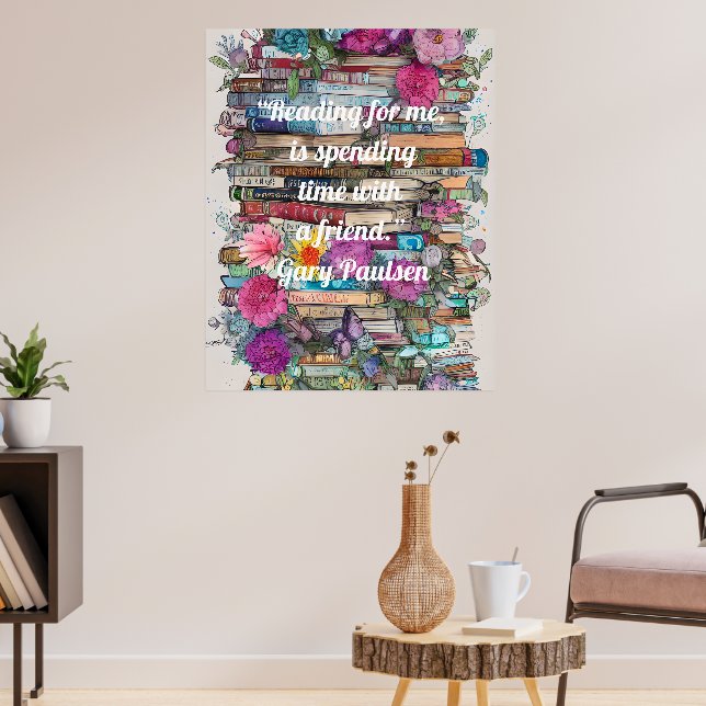 Colourful Books  Poster (Living Room 3)
