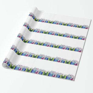Colourful Books Wrapping Paper