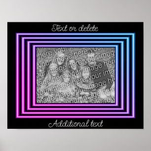 Colourful Border Frame Create Your Own Photo Poster