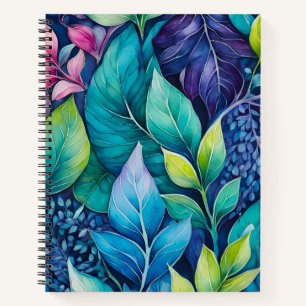 Colourful Botanical Art Spiral Notebook