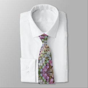 Colourful Botanical Echeveria Succulent Tie