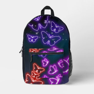 Colourful Botanical Fantasy Artwork Printed Backpack