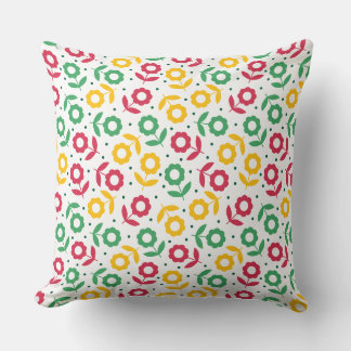 Colourful Botanical Floral Vibrant Garden Cushion