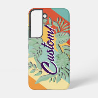 Colourful botanical vibrant text design