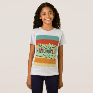 Colourful botanical vibrant text design T-Shirt