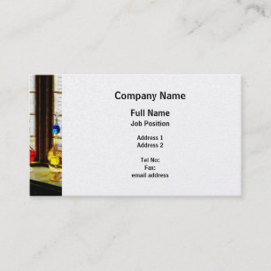 Colourful Bottles in Drug Store Window - Platinum Business Card