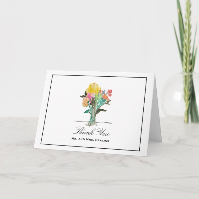 Colourful Bouquet Card (Front)