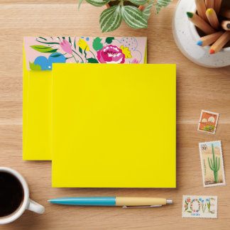 Colourful bouquet. envelope