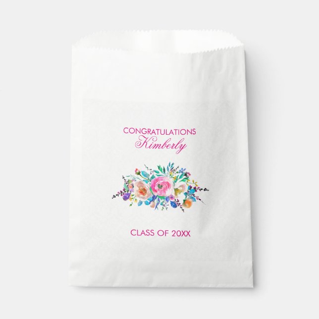 Colourful Bouquet- Graduations Favour Bags (Front)
