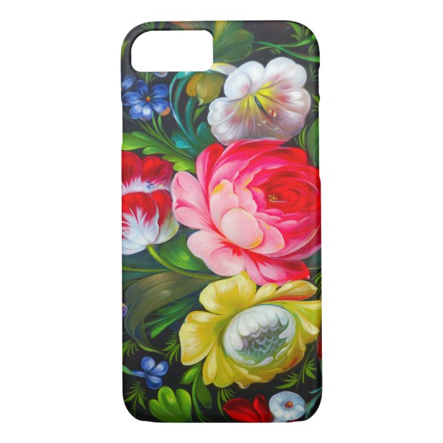 colourful bouquet iPhone 7 case (Back)