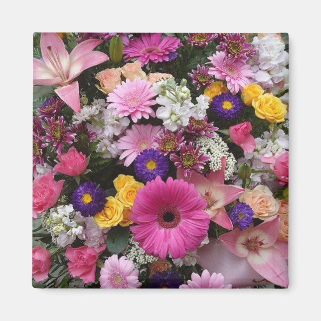 Colourful Bouquet Magnet (Front)