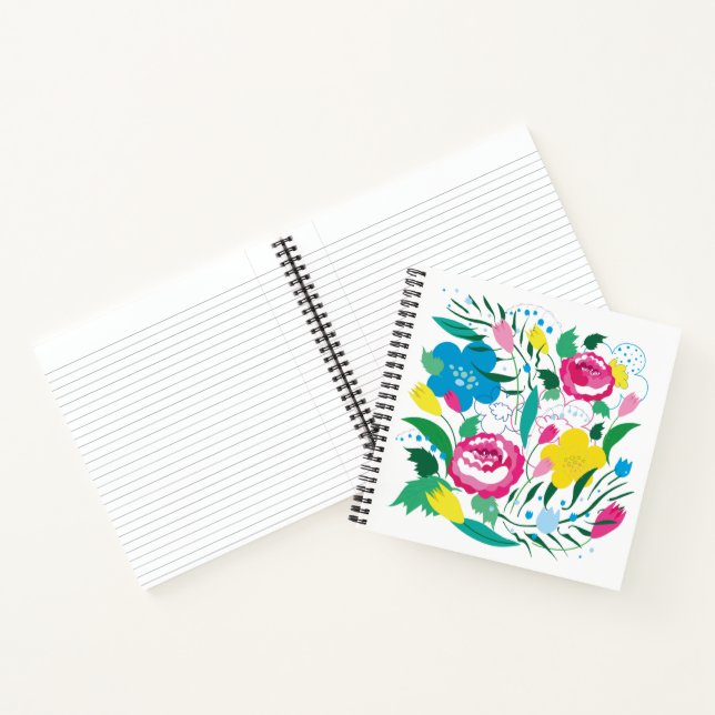 Colourful bouquet. notebook (Inside)