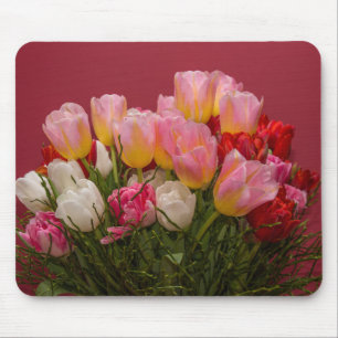 Colourful Bouquet of Tulips Mouse Mat