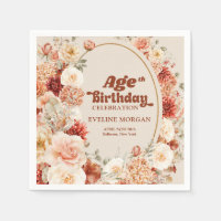 Colourful bouquet terracotta blush Any birthday