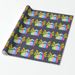 Colourful Bowling Pins Wrapping Paper