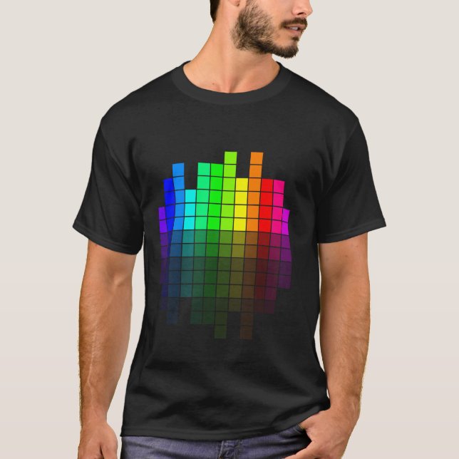 Colourful Box (Black colour) T-Shirt (Front)
