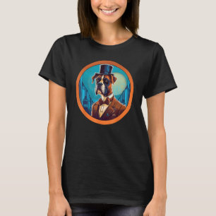 Colourful Boxer Dog Dad Mum Best Dog T-Shirt