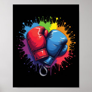Colourful Boxing Gloves  Poster