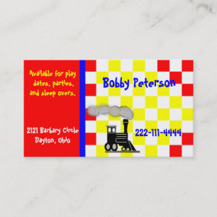 Colourful Boy's calling card