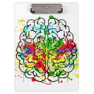 Colourful Brain Clipboard