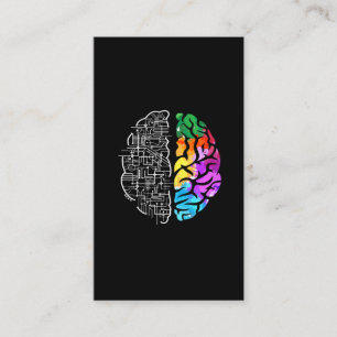 Colourful Brain Engineering Science Business Card