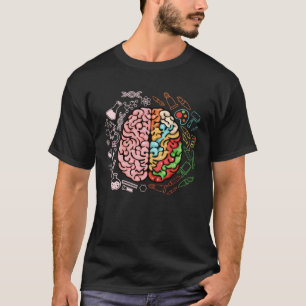 Colourful Brain Science Neuroscience Neurologist T-Shirt