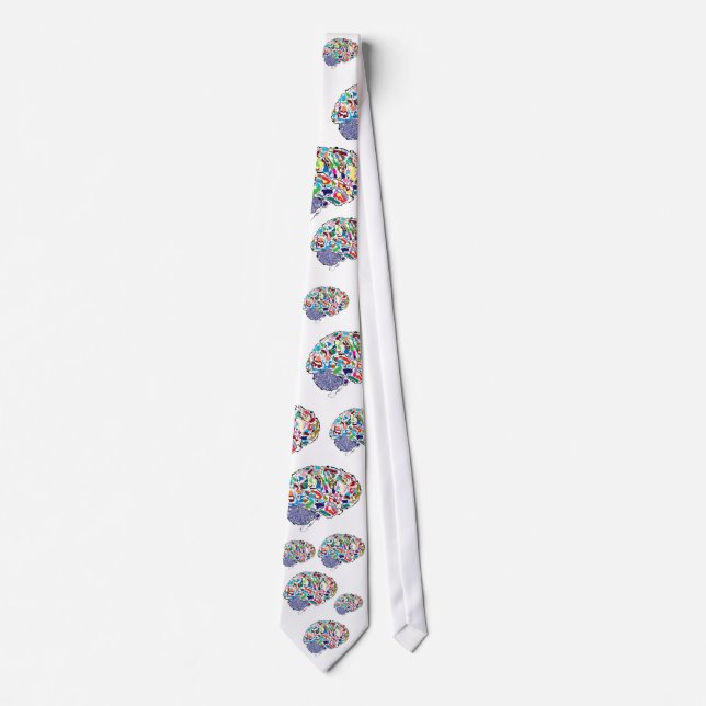 Colourful Brains Tie (Front)