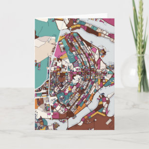 Colourful Brasilia Map Card