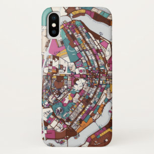 Colourful Brasilia Map iPhone X Case