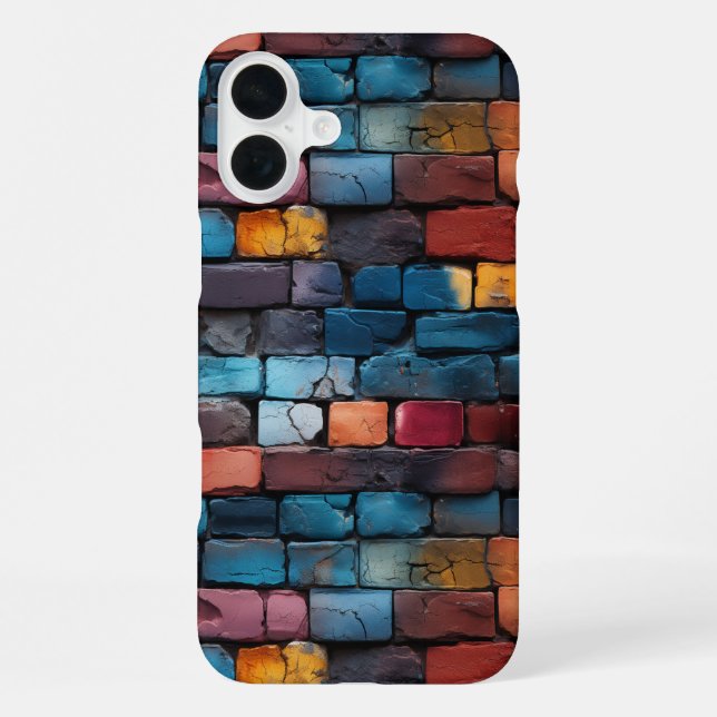 Colourful Brick Pattern Phone Case (Back)