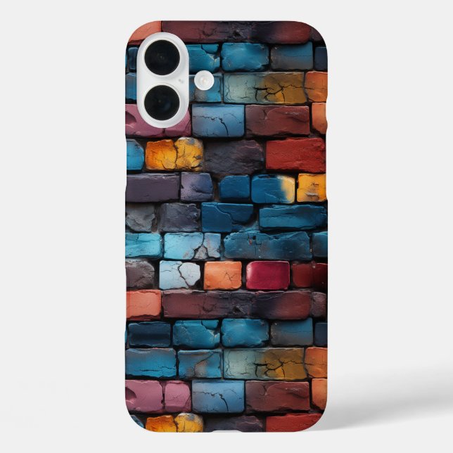 Colourful Brick Pattern Phone Case (Back)