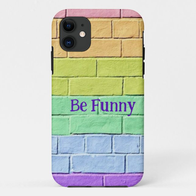 Colourful brick wall iphone cases (Back)