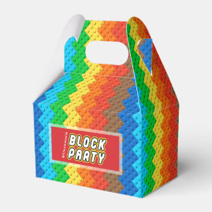 Colourful Bricks Building Blocks Toy Birthday Part Favour Box