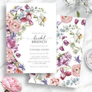 Colourful Bridal Brunch Invitation
