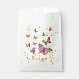 Colourful Bright Butterfly Birthday Party  Favour Bags