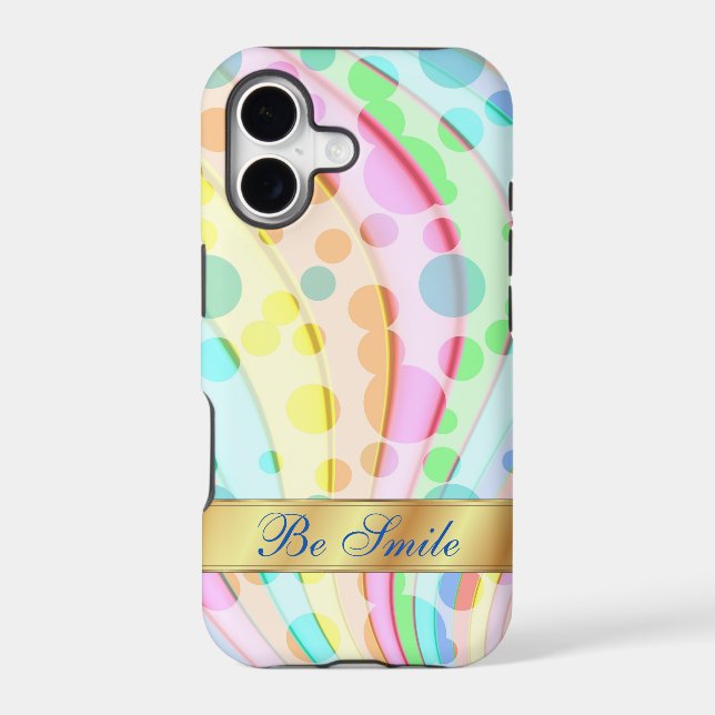 Colourful bright circle iPhone Case (Back)