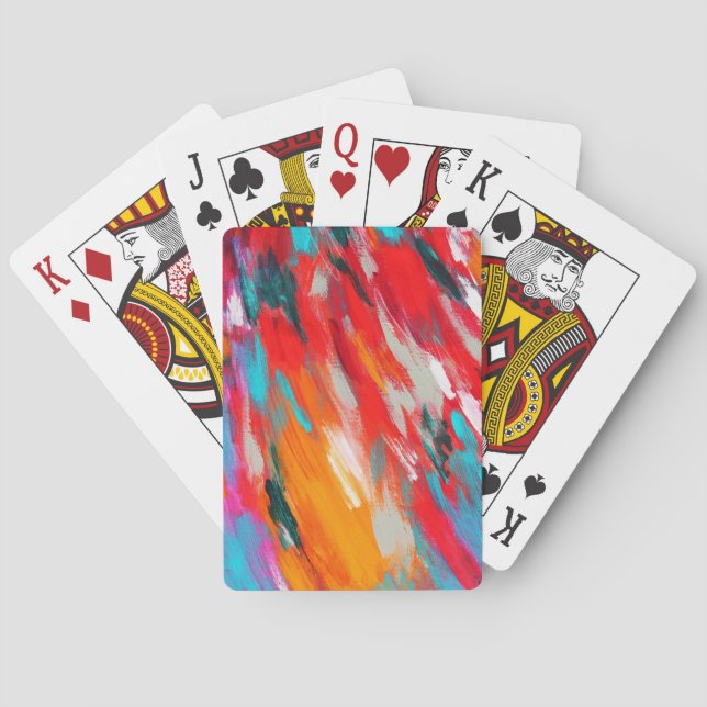 Colourful Bright Colours   Playing Cards (Back)