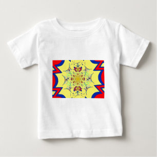 Colourful Bright Floral Damask Design Art Print Baby T-Shirt
