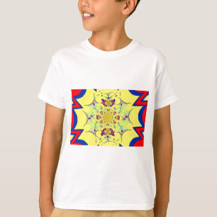 Colourful Bright Floral Damask Design Art Print T-Shirt