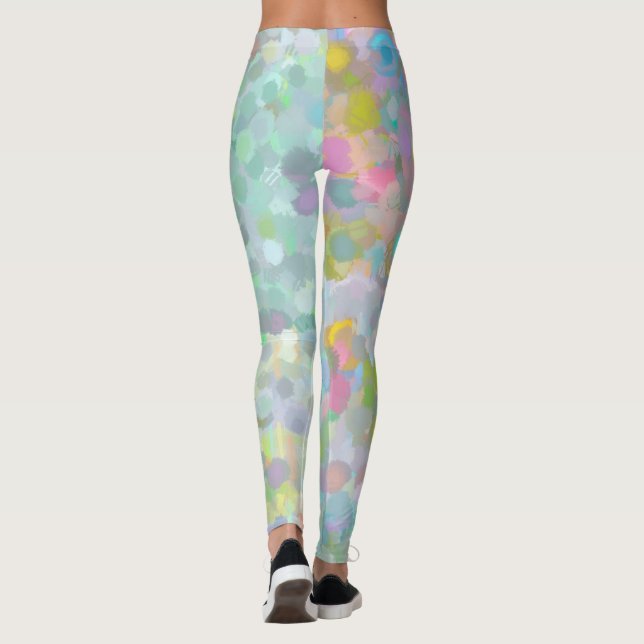colourful bright fun pastel leggings (Back)