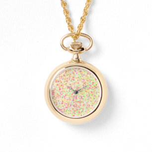 Colourful Bright Funky Eclectic Sprinkle Mosaic Watch