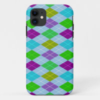 Colourful Bright Harlequin Geometric Pattern