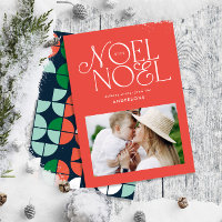 Colourful bright Noel Christmas geometric photo Ho