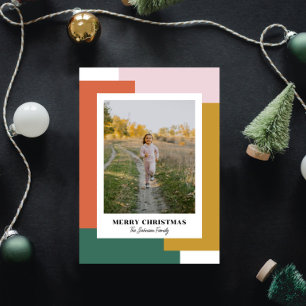 Colourful Bright Nostalgic Holiday Card