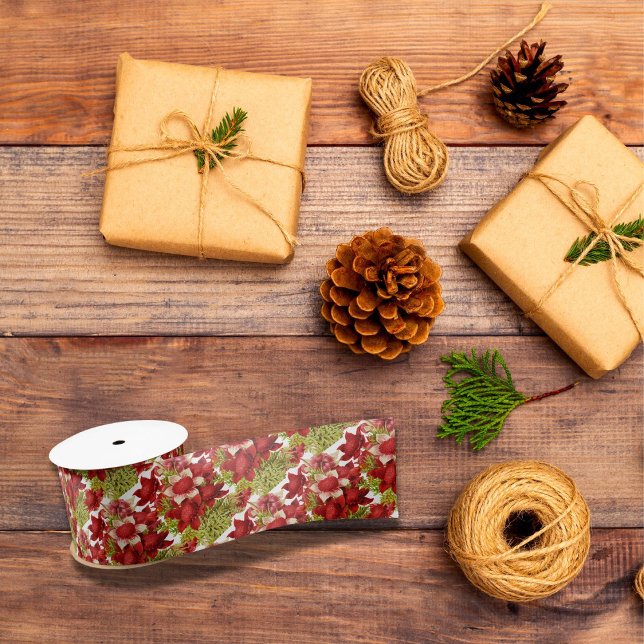 Colourful Bright Strawberry Floral  Satin Ribbon (Creator Uploaded)