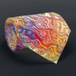 Colourful Bright Stylish Abstract Swirl Pattern Tie<br><div class="desc">Unique neck tie with contemporary bright blue, vibrant red, pastel mint green, white and pale orange coloured shiny looking swirls pattern. Ornate, funky, modern and whimsical hipster design for the artistic or artsy hip trend setter, vintage retro, nouveau deco art style or abstract graphic digital geometric motif lover. Unique, pretty,...</div>