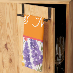 colourful Bright Summer floral Garden bloom Tea Towel
