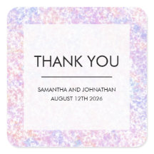 Colourful Bright Wedding Thank You