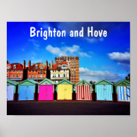Colourful Brighton and Hove Summer Beach Huts